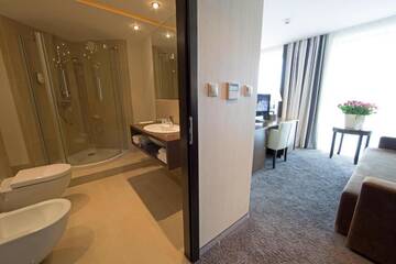 Фото номера Стандартный двухместный номер с 1 кроватью Отель HAVET Hotel Resort &amp; Spa г. Дзвижино 10